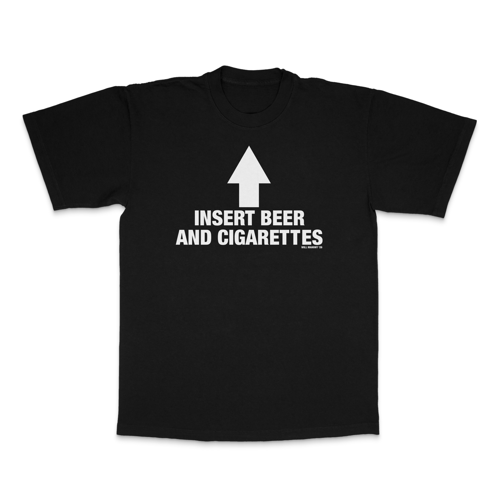 BEER AND CIGS TEE (BLACK)