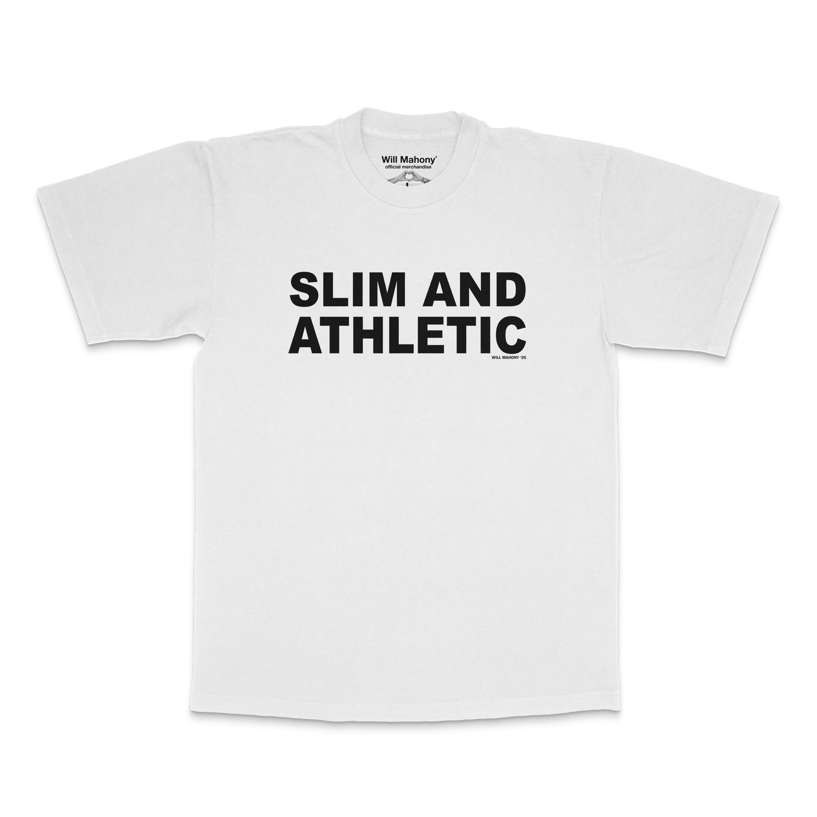 SLIM AND ATHLETIC TEE (WHITE)